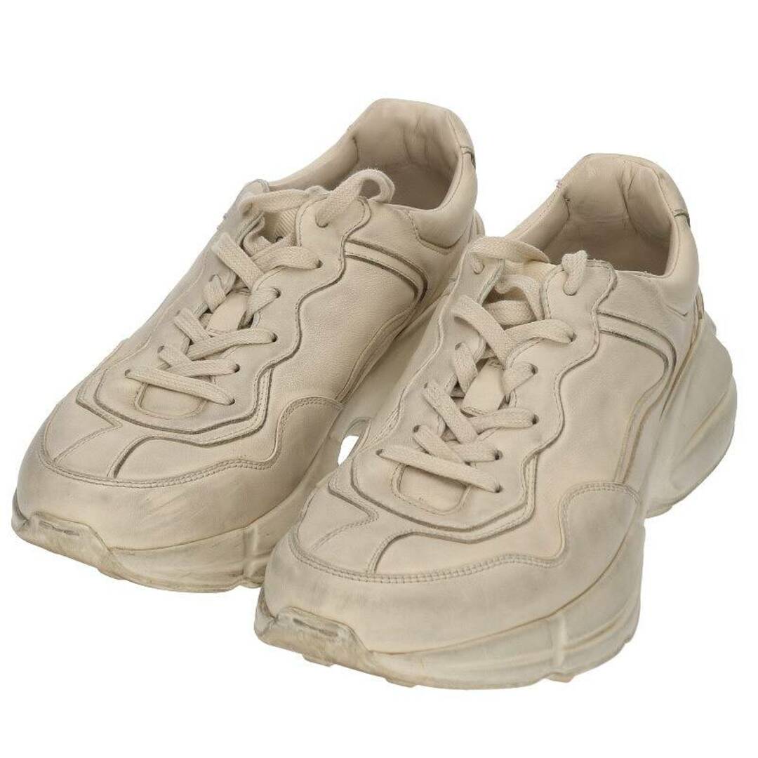 グッチ RHYTON/498916 ヴィンテージ加工ローカットスニーカー メンズ 6