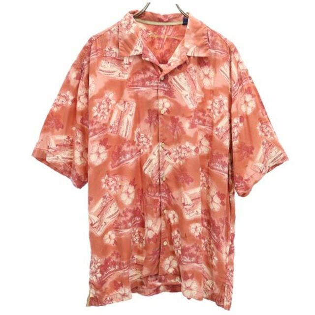 レインスプーナー 総柄 アロハシャツ XL 赤系 reyn spooner オープンカラー 半袖 メンズ 【中古】 【230601】 | フリマアプリ ラクマ