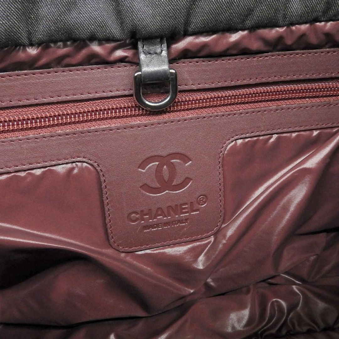 シャネル CHANEL コココクーンMM トートバッグ デニム レザー ダークグレー ブラック A48611  新入荷 CH0836