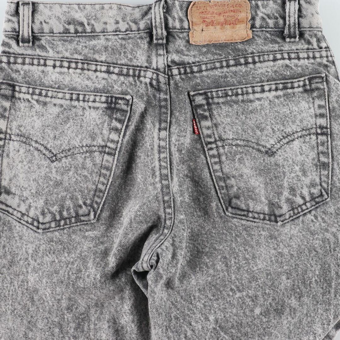 80年代 リーバイス Levi's 505 ケミカルウォッシュ テーパードジーンズ デニムパンツ USA製 レディースL(w28) ヴィンテージ /eaa337228 3