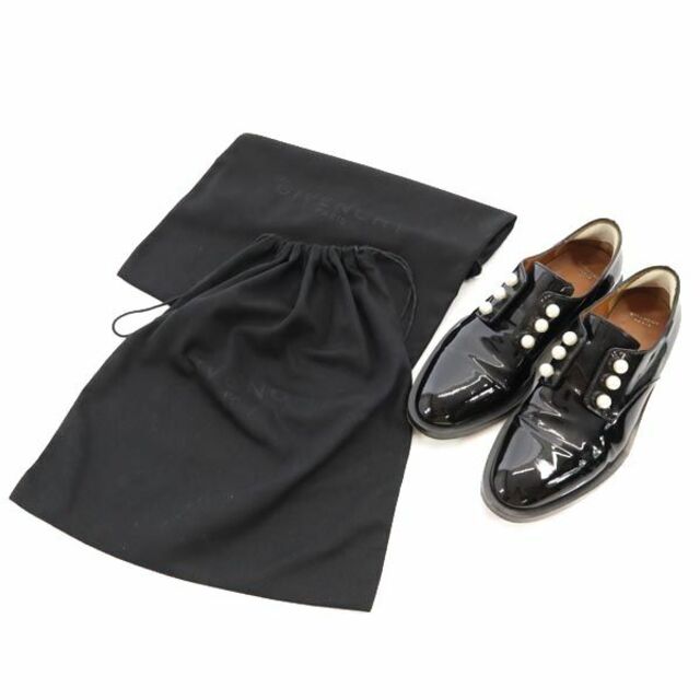 ジバンシィ イタリア製 パール エナメル ドレスシューズ 36 ブラック系 GIVENCHY ロゴ収納ポーチ付き レディース 【中古】 【230601】 | フリマアプリ ラクマ