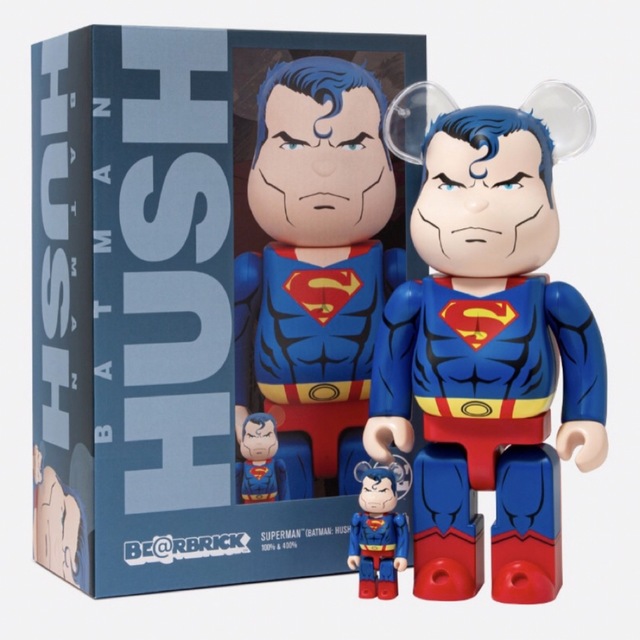 MEDICOM TOY(メディコムトイ)のベアブリックスーパーマンBATMAN HUSH Ver. 100％ & 400％ エンタメ/ホビーのフィギュア(その他)の商品写真