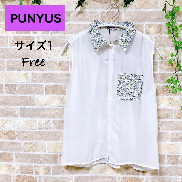 PUNYUS(プニュズ)の【 78%OFF⭐️新品未使用・タグ付き】PUNYUS シースルー ブラウス レディースのトップス(シャツ/ブラウス(半袖/袖なし))の商品写真