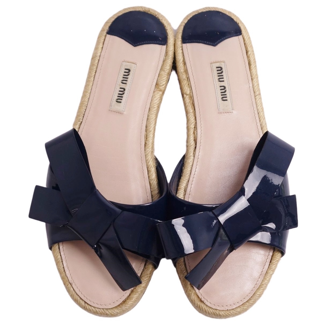 MIU MIU - ミュウミュウ miumiu サンダル ミュール フラット MIU MIU - ミュウミュウ miumiu サンダル ミュール フラット