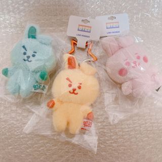 ビーティーイシビル(BT21)の5周年 BT21  オレンジ グリーン パステルCOOKY マスコット(キャラクターグッズ)