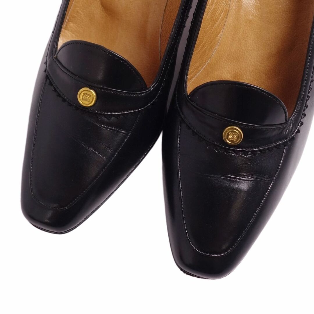 LOEWE - Vintage ロエベ LOEWE パンプス ヒール アナグラム金具 カーフ