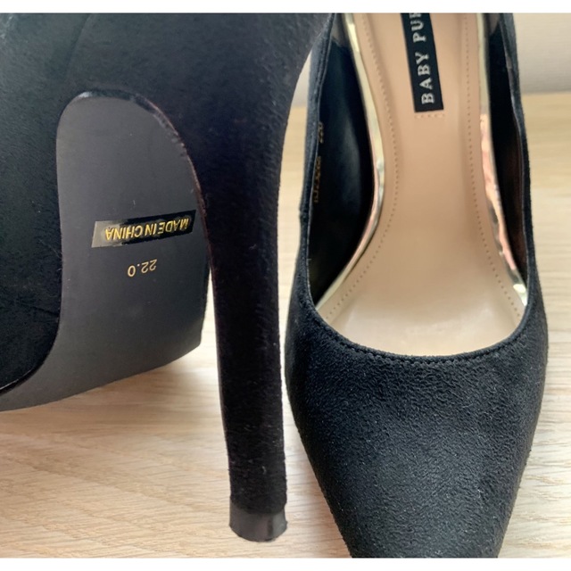 美品✨BABY PURE パンプス ピンヒール ハイヒール ブラック 黒 レディースの靴/シューズ(ハイヒール/パンプス)の商品写真