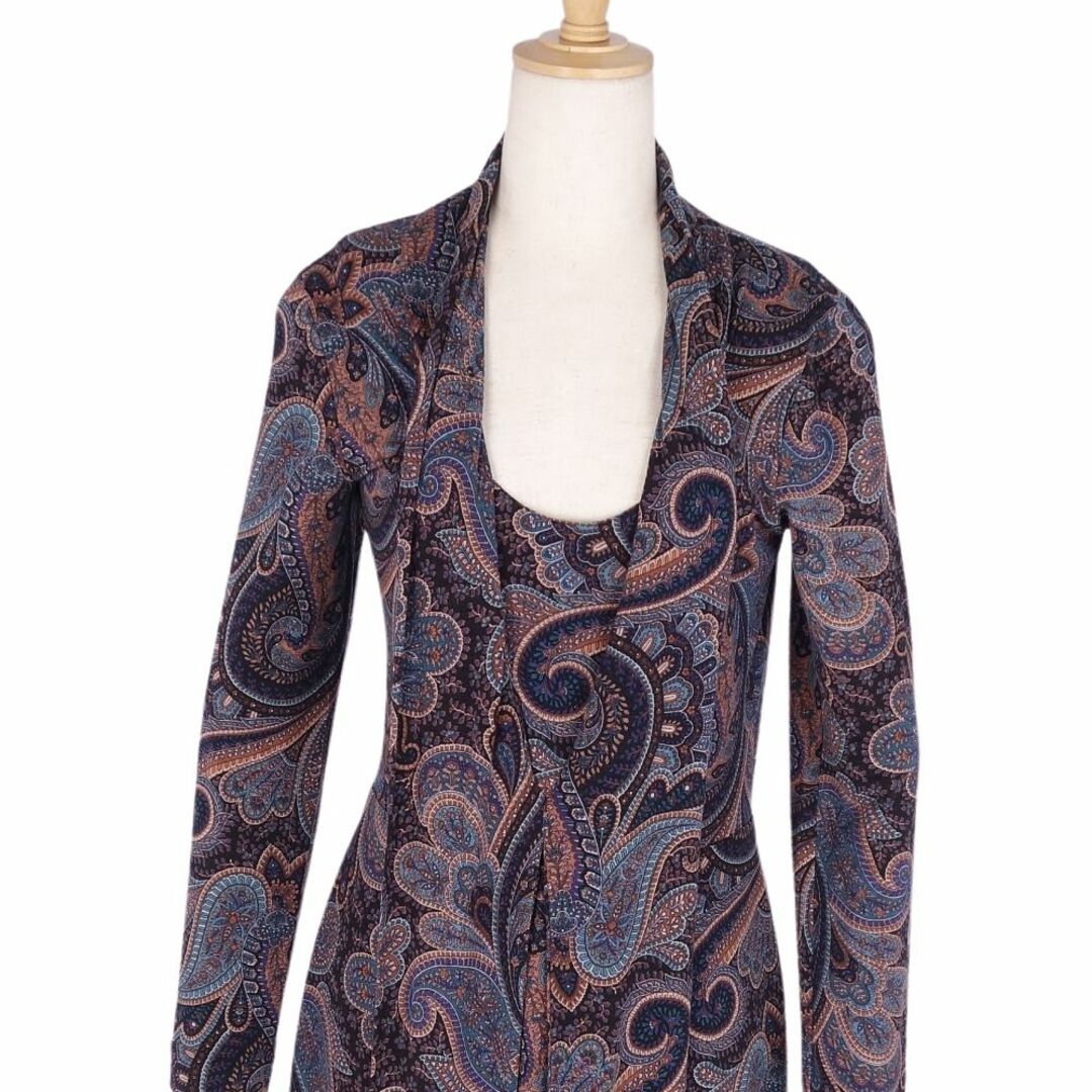 ETRO - 美品 エトロ ETRO ワンピース ロングスリーブ ペイズリー ETRO - 美品 エトロ ETRO ワンピース ロングスリーブ ペイズリー