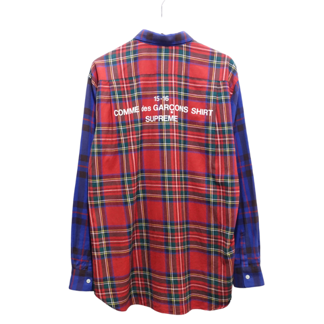 Supreme × CDG 15aw  Flannel Shirt