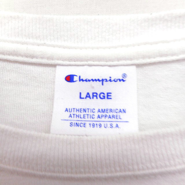 Champion(チャンピオン)のチャンピオン CHAMPION ショートスリーブ Tシャツ カットソー 白 レディースのトップス(Tシャツ(半袖/袖なし))の商品写真