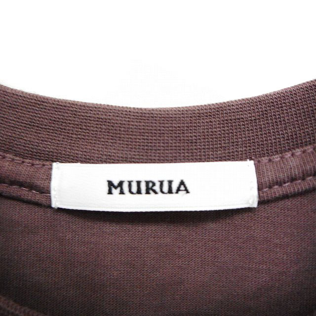 MURUA(ムルーア)のムルーア MURUA バックプリント Tシャツ カットソー 半袖 ワンポイント レディースのトップス(Tシャツ(半袖/袖なし))の商品写真