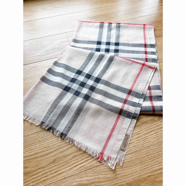 BURBERRY バーバリー ノバチェック 大判ストール シルク ウール-