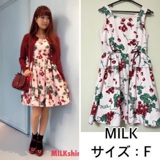 ミルク(MILK)のMILK❤️ぶどうの神話ドレス　ミルク(ミニワンピース)