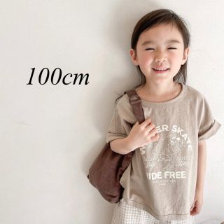 くまプリントTシャツ　100cm(Tシャツ/カットソー)