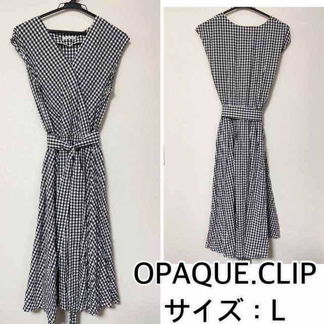 OPAQUE.CLIP(オペークドットクリップ)のOPAQUE.CLIP❤️ギンガムチェックワンピース レディースのワンピース(ひざ丈ワンピース)の商品写真