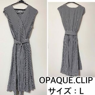 オペークドットクリップ(OPAQUE.CLIP)のOPAQUE.CLIP❤️ギンガムチェックワンピース(ひざ丈ワンピース)