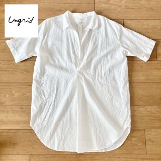 アングリッド(Ungrid)の【美品】Ungrid スキッパービッグハーフスリーブシャツ(シャツ/ブラウス(半袖/袖なし))