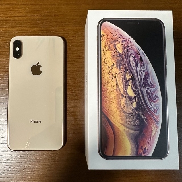 美品】iPhoneXs ゴールド GOLD 64GB-