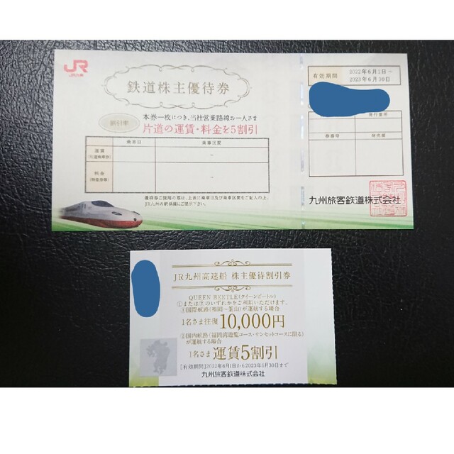 JR九州 株主優待 チケットの乗車券/交通券(鉄道乗車券)の商品写真