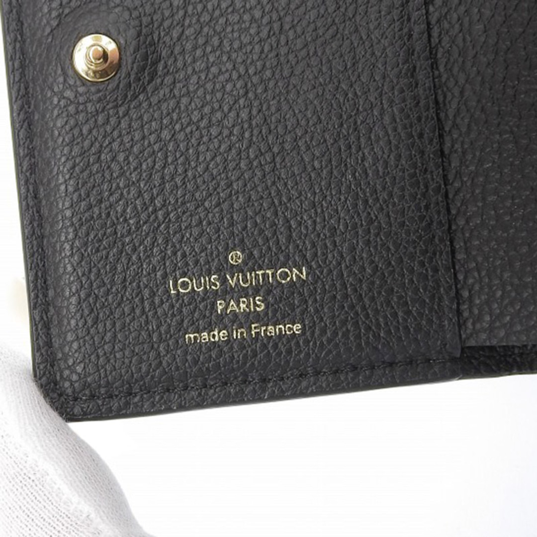 ルイヴィトン LOUIS VUITTON モノグラム・アンプラント ポルトフォイユ・クレア 二つ折り財布 ノワール M80151  新入荷 LV1338