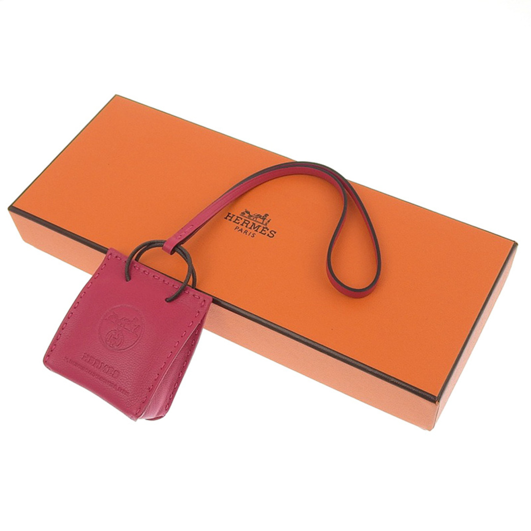 Hermes(エルメス)のエルメス HERMES サックオランジュ バッグチャーム レザー ピンク 中古 新入荷 HE0826 レディースのファッション小物(その他)の商品写真