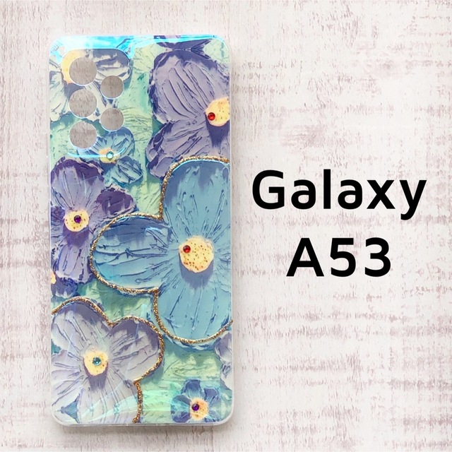 Galaxy A53 5G ピンク ブルー シェル風 ソフトケース カバー スマホ/家電/カメラのスマホアクセサリー(モバイルケース/カバー)の商品写真