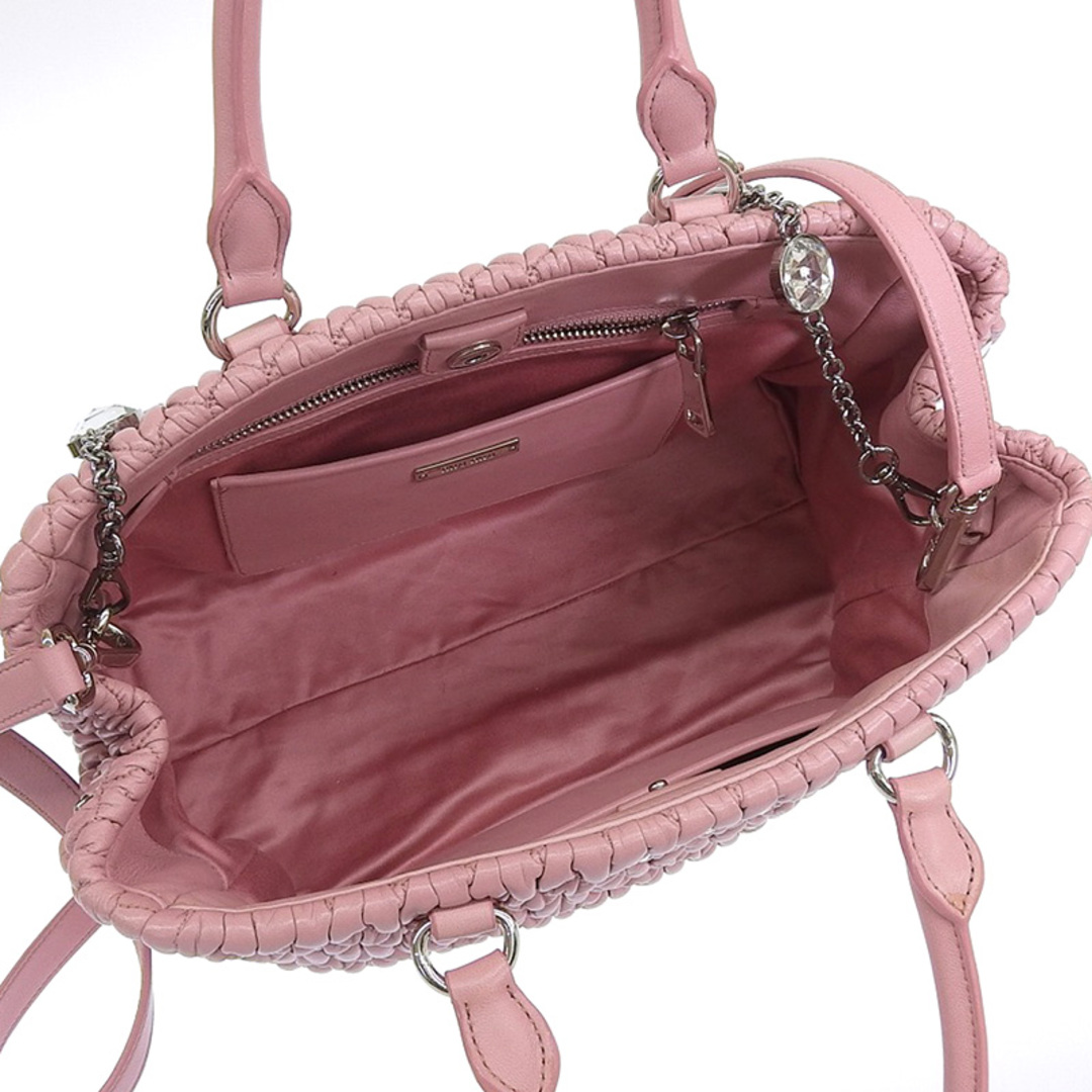 ミュウミュウ MIUMIU ナッパクリスタル 2WAYバッグ ハンドバッグ ショルダーバッグ レザー ピンク 5BA958 中古 新入荷 OB1450 ミュウミュウ MIUMIU ナッパクリスタル 2WAYバッグ ハンドバッグ ショルダーバッグ レザー ピンク 5BA958 中古 新入荷 OB1450