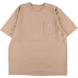 カーハート(carhartt)の古着 カーハート Carhartt ORIGINAL FIT 半袖 ワンポイントロゴポケットTシャツ メンズL /eaa340715(Tシャツ/カットソー(半袖/袖なし))