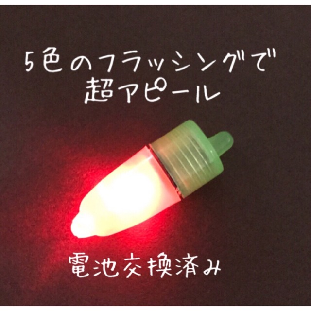 在庫あり】 イカスッテ 7色フラッシング集魚灯 超高輝度LED 1個 カラー選択可能