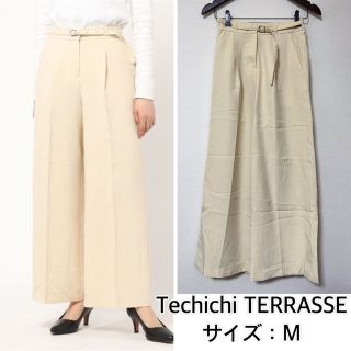 テチチ(Techichi)の新品❤️Techichi TERRASSE 麻調ベルト付ワイドパンツ(カジュアルパンツ)