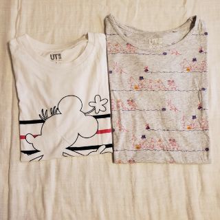 ユニクロ　Tシャツ　Sサイズ　二枚目セット(Tシャツ/カットソー(半袖/袖なし))