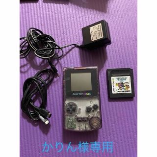 ゲームボーイ(ゲームボーイ)のゲームボーイカラーパープル&ドラクエモンスターズ(携帯用ゲーム機本体)