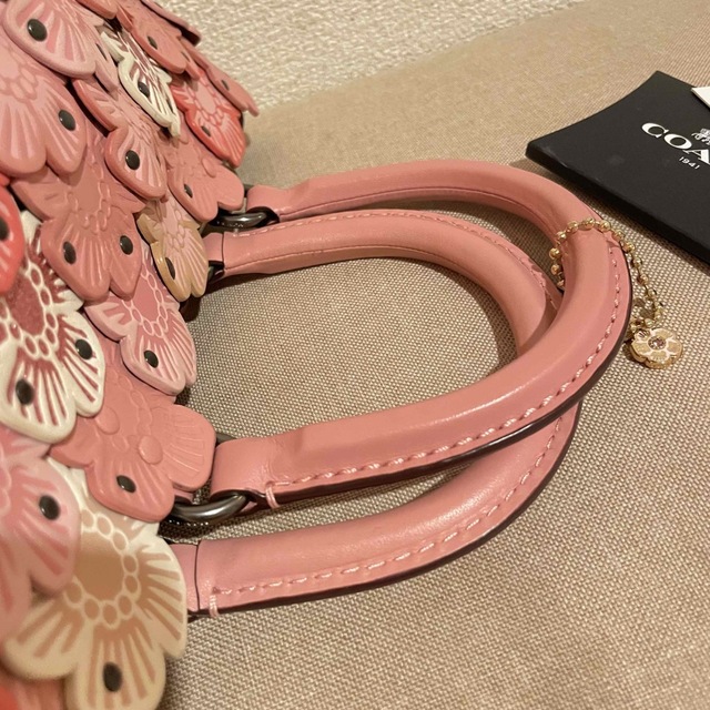 【美品★希少】COACH ショルダー ストラップ ティーローズ ホワイト レザー