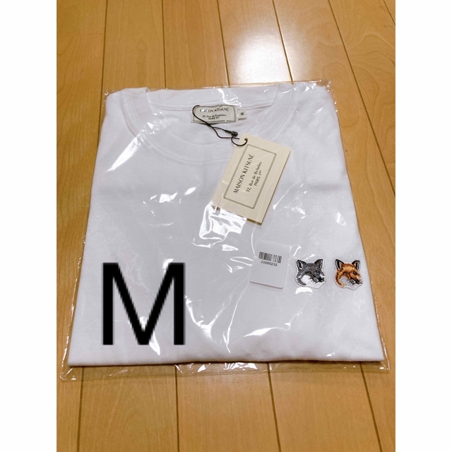 MAISON KITSUNE'(メゾンキツネ)の② M メゾンキツネ　ダブルフォックス　Tシャツ レディースのトップス(Tシャツ(半袖/袖なし))の商品写真