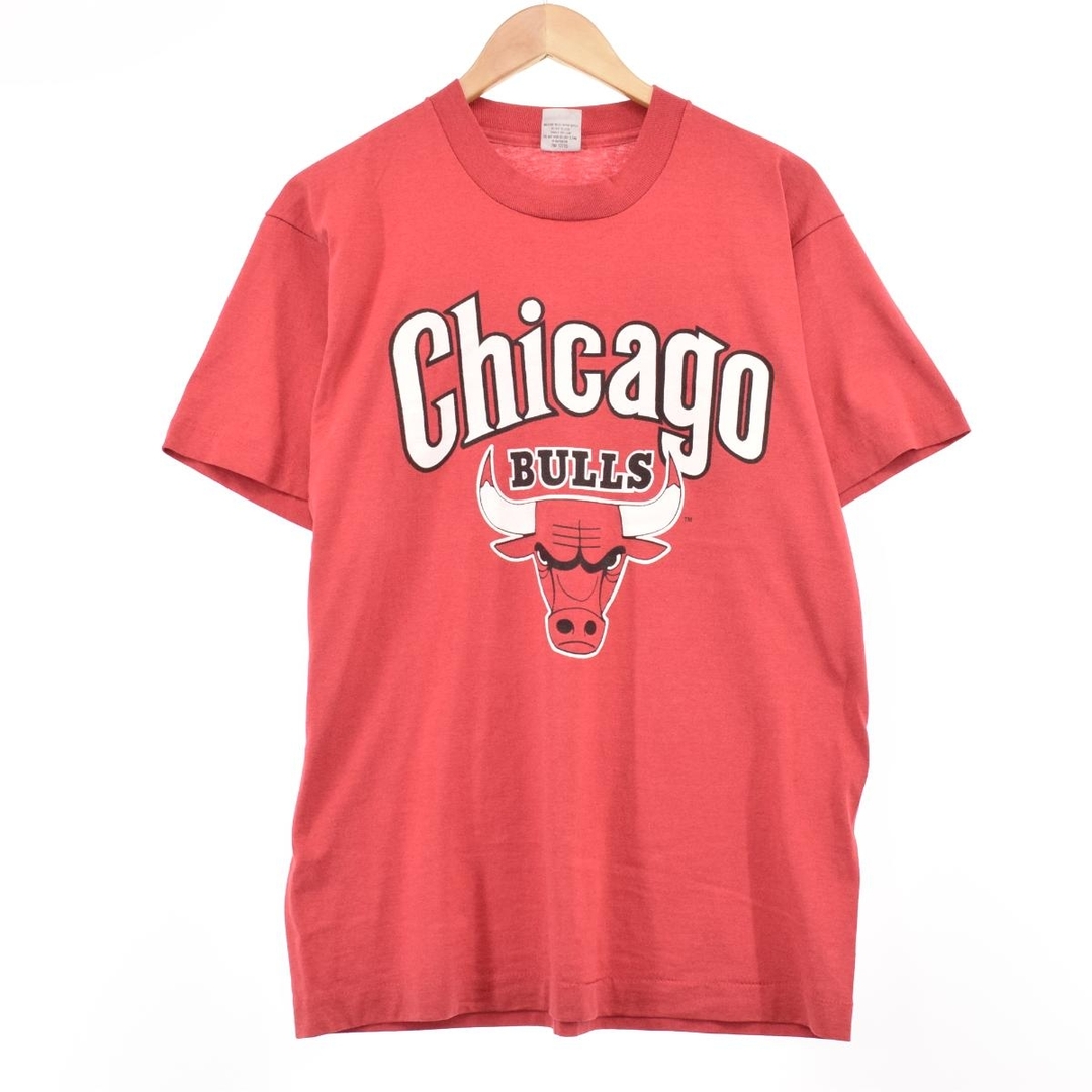 80年代 Swingster NBA CHICAGOBULLS シカゴブルズ スポーツプリントTシャツ USA製 メンズM ヴィンテージ /eaa330116