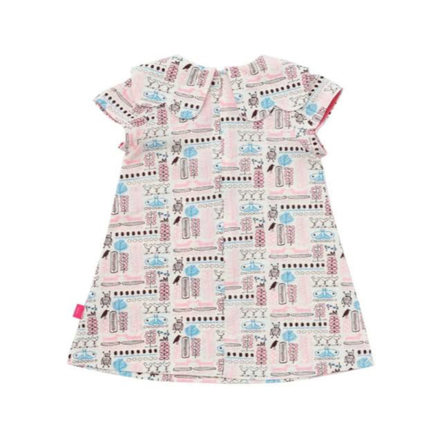 PETIT BATEAU(プチバトー)のモイモルン スカラップ模様・ピケワンピース 120 キッズ/ベビー/マタニティのキッズ服女の子用(90cm~)(ワンピース)の商品写真