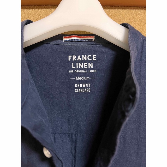 BROWNY(ブラウニー)のブラウニースタンダード　紺色七分袖シャツMサイズ メンズのトップス(シャツ)の商品写真
