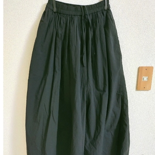 ムジルシリョウヒン(MUJI (無印良品))のMARUKO様　専用　無印良品　xs〜s　黒　夏　ロングスカート(ロングスカート)