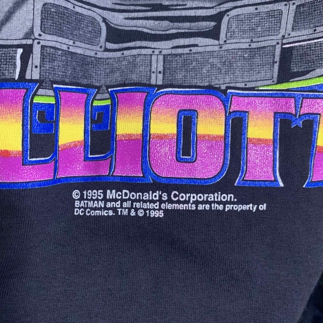 バットマンxマクドナルド　レーシングTシャツ　両面プリント