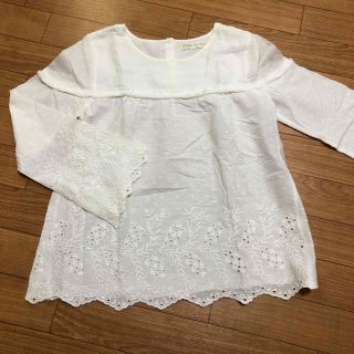 ザラキッズ(ZARA KIDS)のZARA カットワーク　トップス(Tシャツ/カットソー)