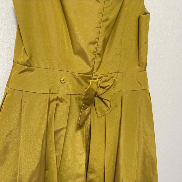 STRAWBERRY-FIELDS(ストロベリーフィールズ)のSTRAWBERRY FIELDSイエローワンピース レディースのフォーマル/ドレス(ミディアムドレス)の商品写真
