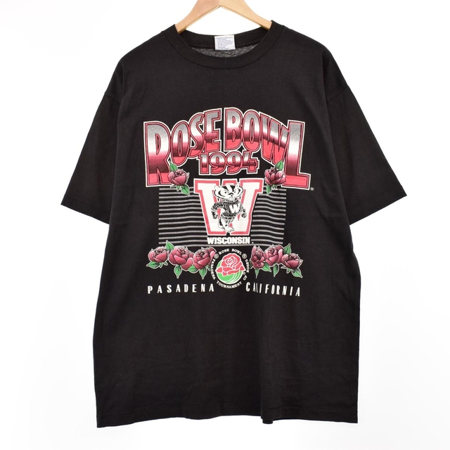 90年代 All Sport ROSE BOWL ローズボウル WISCONSIN 1994 カレッジTシャツ USA製 メンズXL ヴィンテージ /eaa330101