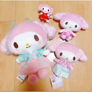 サンリオ(サンリオ)のマイメロディ　プライズ　４点　新品タグ付き♡(ぬいぐるみ)