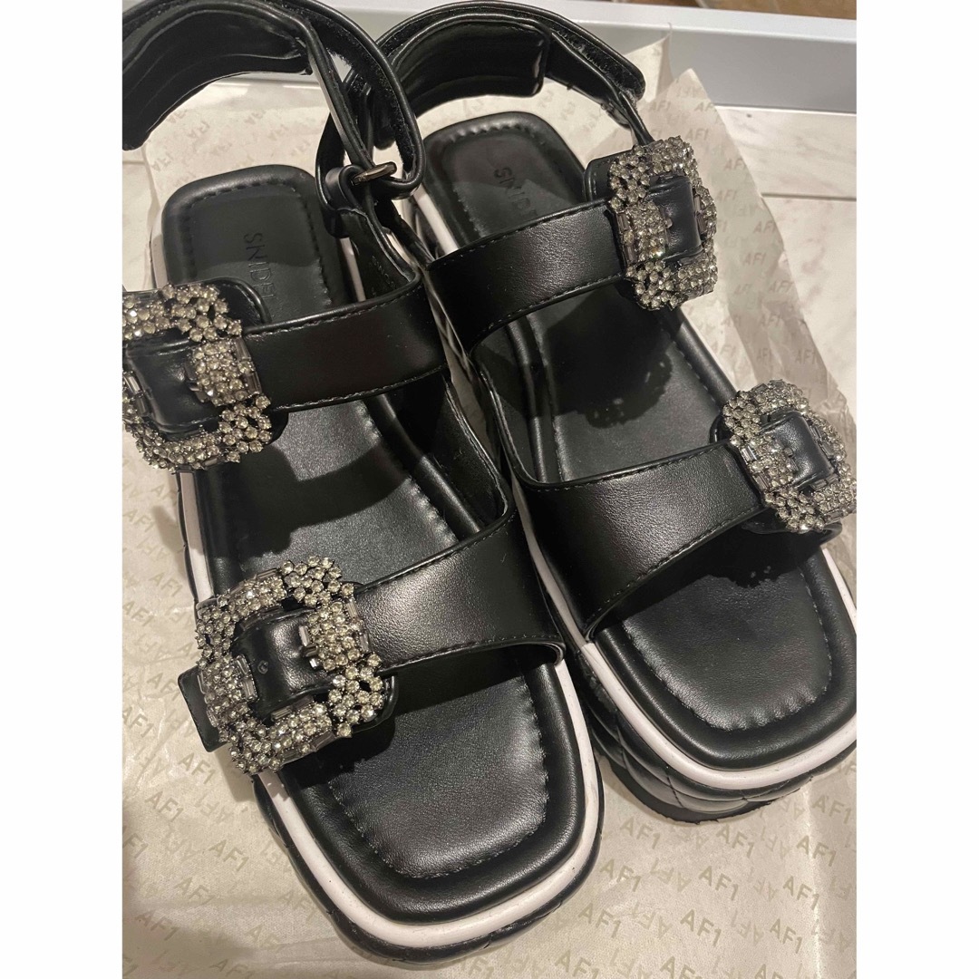 SNIDEL - フスベットビジューサンダルの通販 by shop|スナイデルなら