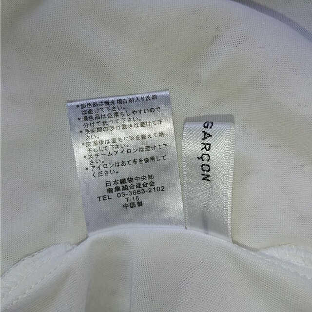 七分袖レースブラウス 白 サイズM レディースのトップス(シャツ/ブラウス(長袖/七分))の商品写真