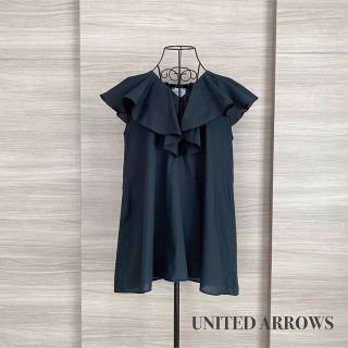 ユナイテッドアローズ(UNITED ARROWS)のユナイテッドアローズ　UWFM ラッフル ノースリーブ ブラウス(シャツ/ブラウス(半袖/袖なし))