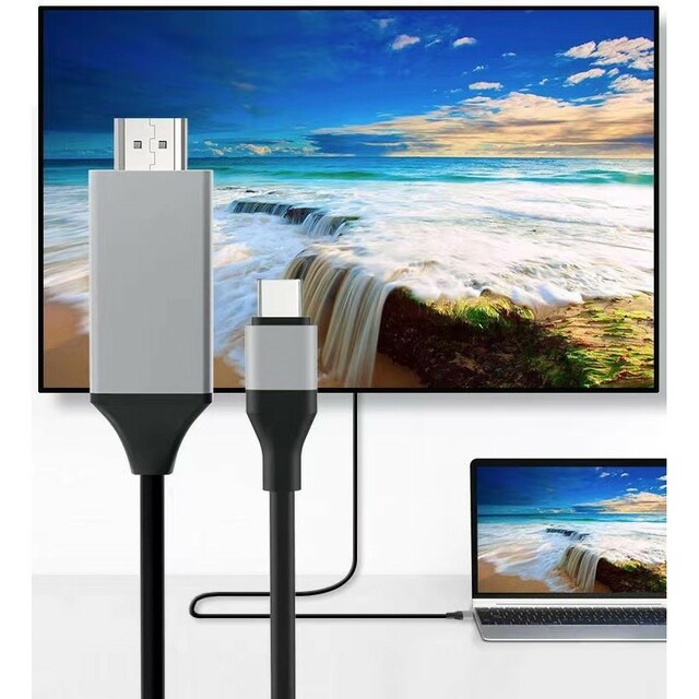 4K USB C HDMI 変換 ケーブル Type C HDMI アダプタ, スマホ/家電/カメラのPC/タブレット(PC周辺機器)の商品写真