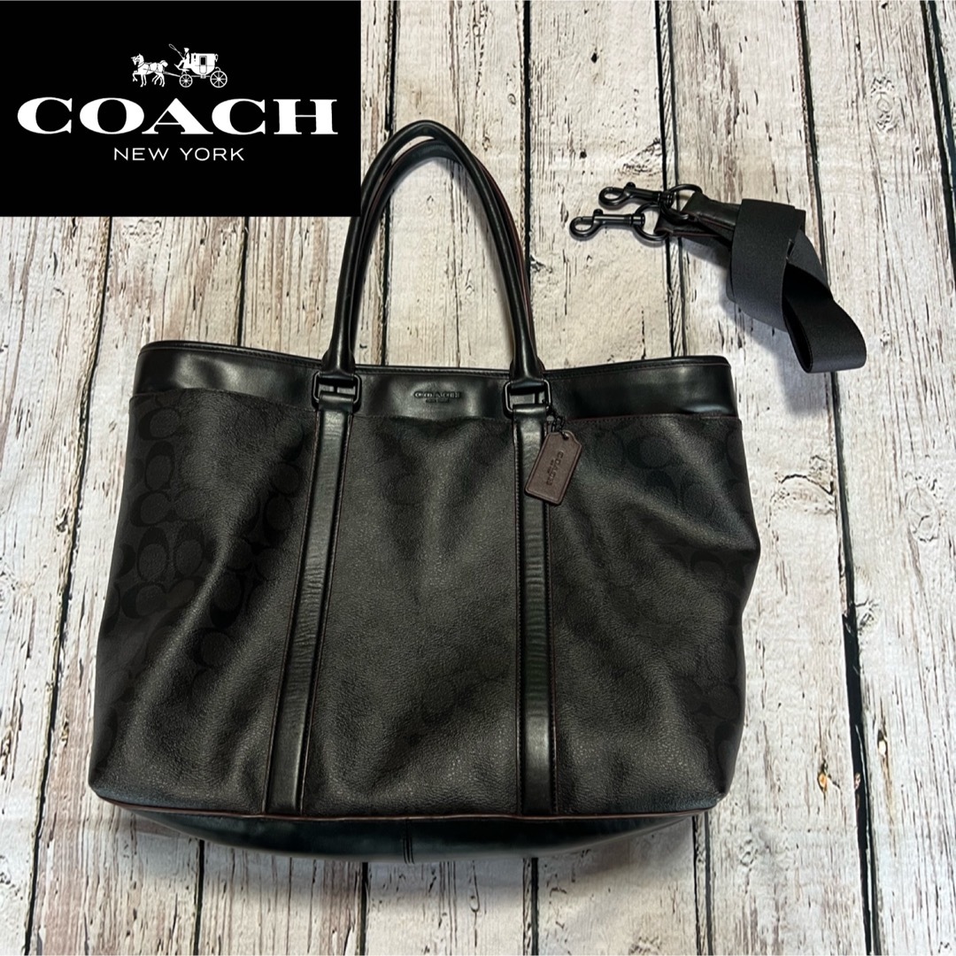 匿名配送 美品 送料無料 コーチ COACH トートバッグ メンズ レディース