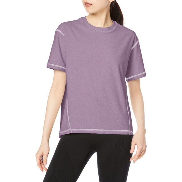 CHACOTT(チャコット)のChacott BALANCE パイルTシャツ ライラック レディースのトップス(Tシャツ(半袖/袖なし))の商品写真