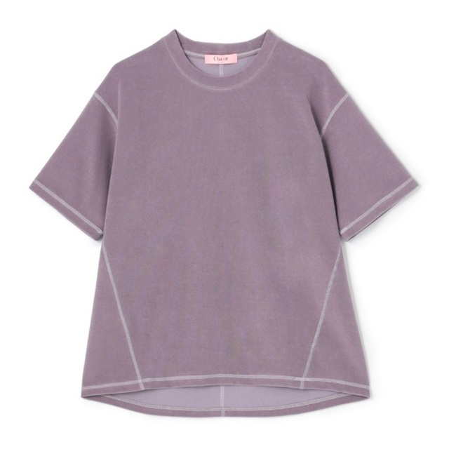 CHACOTT(チャコット)のChacott BALANCE パイルTシャツ ライラック レディースのトップス(Tシャツ(半袖/袖なし))の商品写真